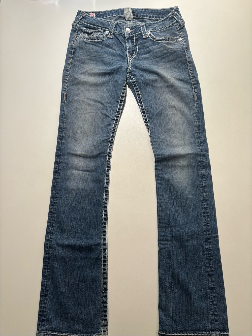 Womens true religion y2k faded grunge jeans